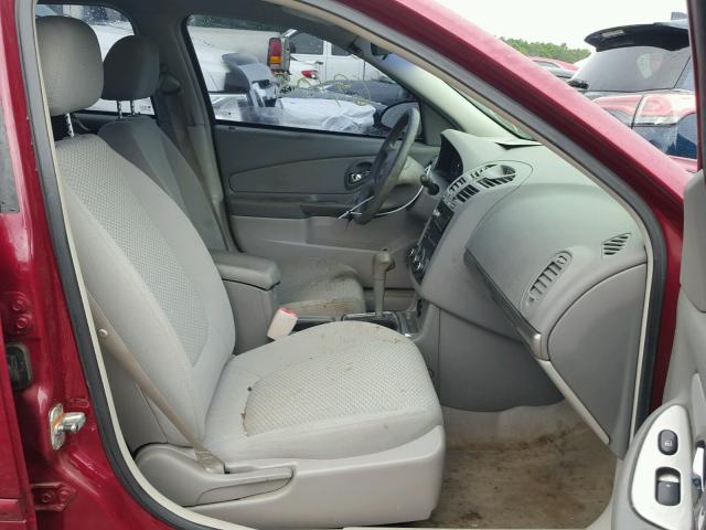 1G1ZS58F87F167911 - 2007 CHEVROLET MALIBU LS RED photo 5