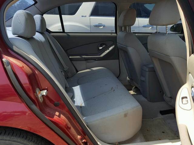 1G1ZS58F87F167911 - 2007 CHEVROLET MALIBU LS RED photo 6