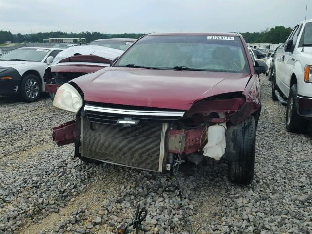 1G1ZS58F87F167911 - 2007 CHEVROLET MALIBU LS RED photo 9