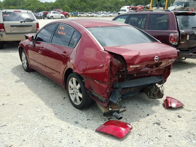 1N4BA41EX6C831493 - 2006 NISSAN MAXIMA SE MAROON photo 3