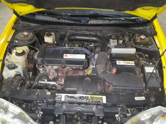 1G8ZR12741Z107069 - 2001 SATURN SC2 YELLOW photo 7