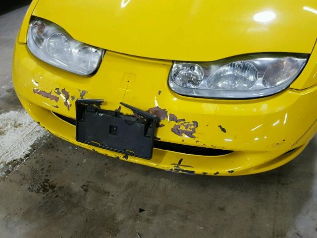1G8ZR12741Z107069 - 2001 SATURN SC2 YELLOW photo 9