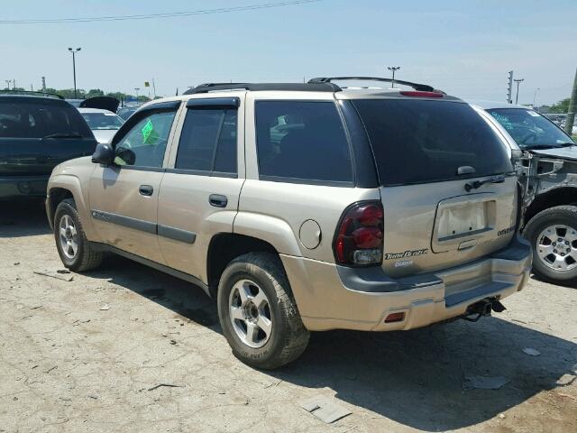 1GNDT13S142179114 - 2004 CHEVROLET TRAILBLAZE BROWN photo 3