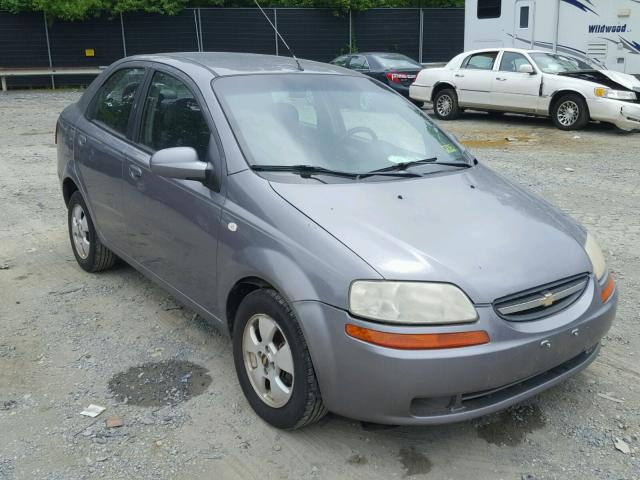 KL1TD56666B602898 - 2006 CHEVROLET AVEO BASE Argent photo 1
