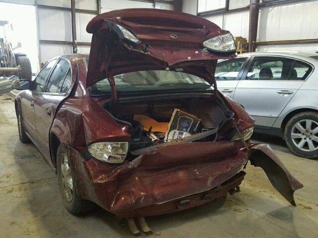 1G3NL52E81C182971 - 2001 OLDSMOBILE ALERO GL RED photo 3