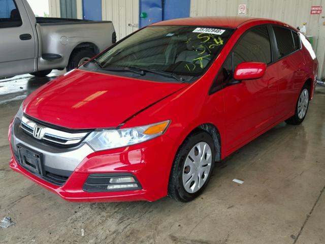 JHMZE2H30CS000641 - 2012 HONDA INSIGHT RED photo 2