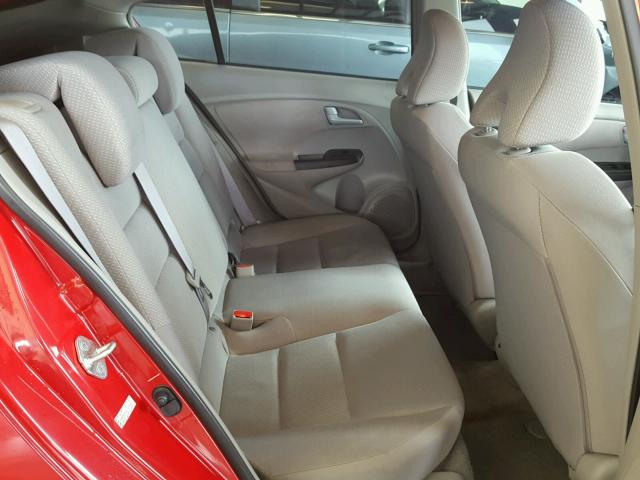 JHMZE2H30CS000641 - 2012 HONDA INSIGHT RED photo 6