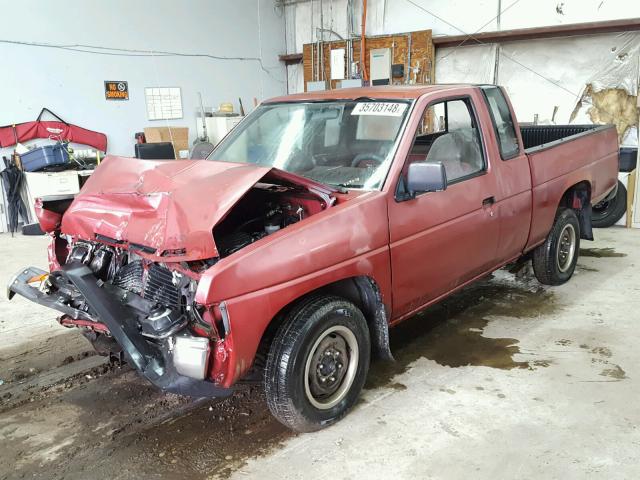 1N6SD16S5NC329078 - 1992 NISSAN TRUCK KING RED photo 2