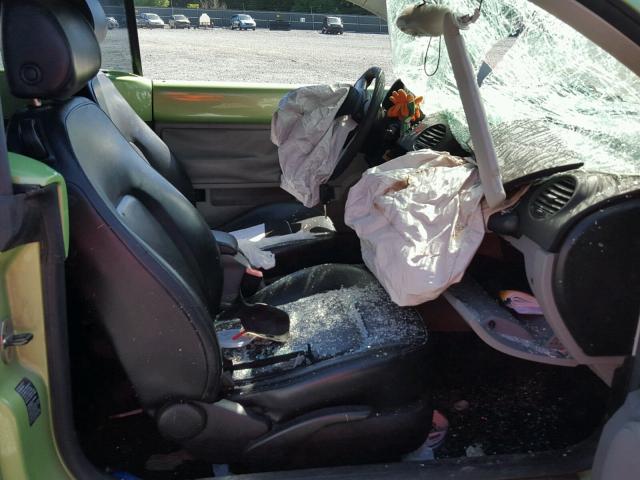 3VWCM31Y75M360102 - 2005 VOLKSWAGEN NEW BEETLE მწვანე ფოტო 5