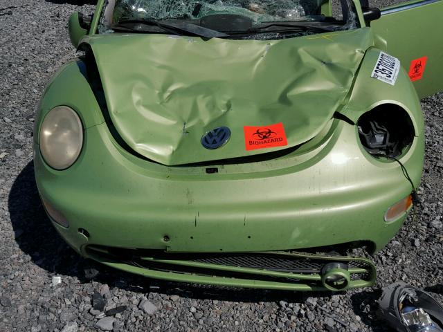 3VWCM31Y75M360102 - 2005 VOLKSWAGEN NEW BEETLE მწვანე ფოტო 7