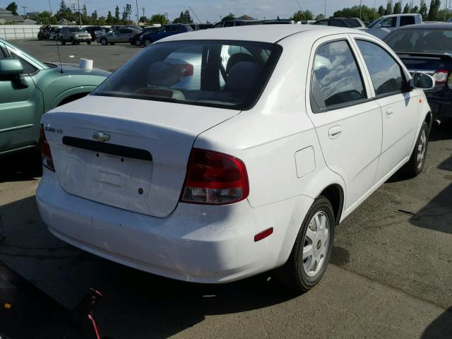 KL1TJ52674B240706 - 2004 CHEVROLET AVEO LS WHITE photo 4