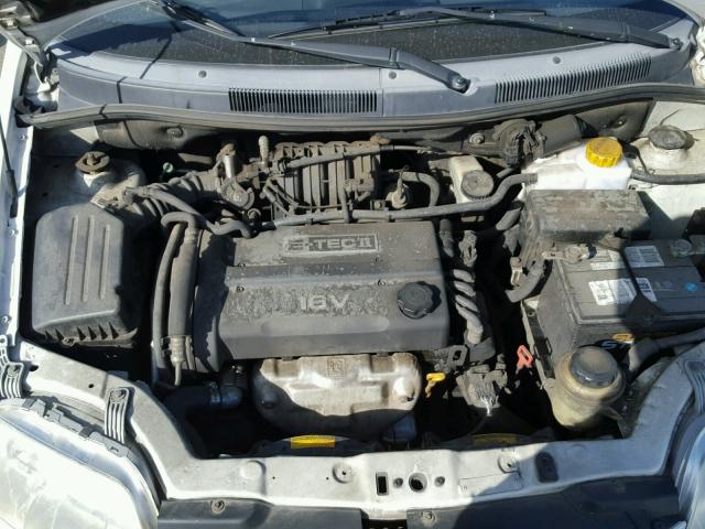 KL1TJ52674B240706 - 2004 CHEVROLET AVEO LS WHITE photo 7