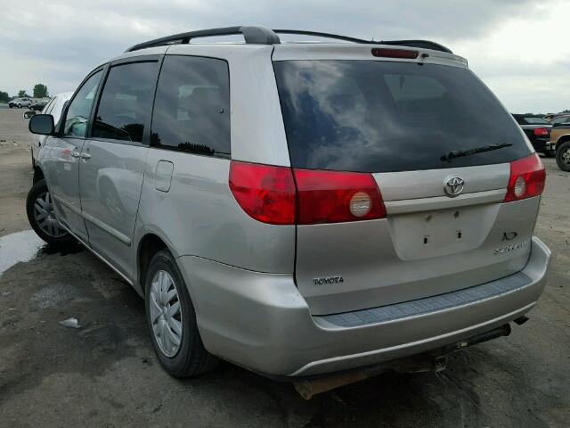 5TDZA23C66S509117 - 2006 TOYOTA SIENNA CE/ SILVER photo 3