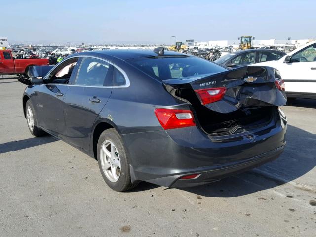 1G1ZB5STXHF238428 - 2017 CHEVROLET MALIBU LS ნაცრისფერი ფოტო 3