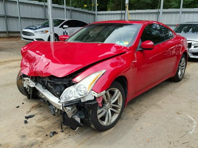 JNKCV64FX9M653441 - 2009 INFINITI G37 RED photo 2