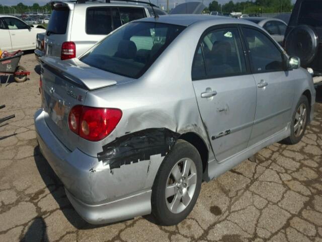 1NXBR32E16Z736693 - 2006 TOYOTA COROLLA CE SILVER photo 4