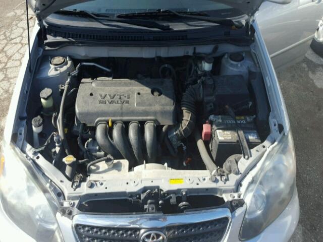 1NXBR32E16Z736693 - 2006 TOYOTA COROLLA CE SILVER photo 7