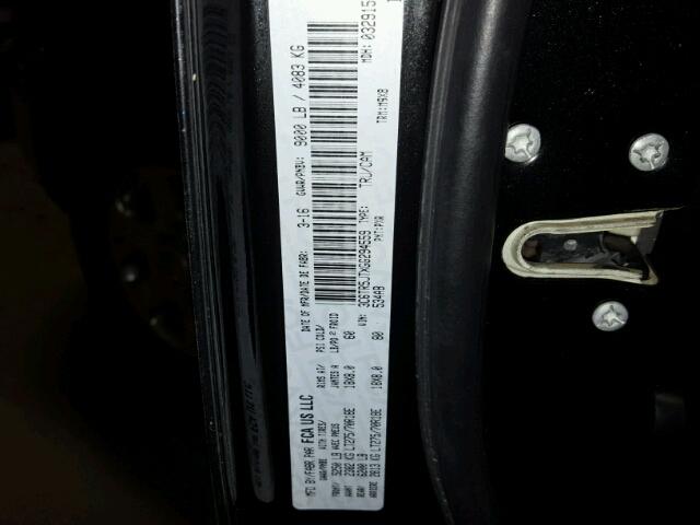 3C6TR5JTXGG294559 - 2016 RAM 2500 SLT BLACK photo 10