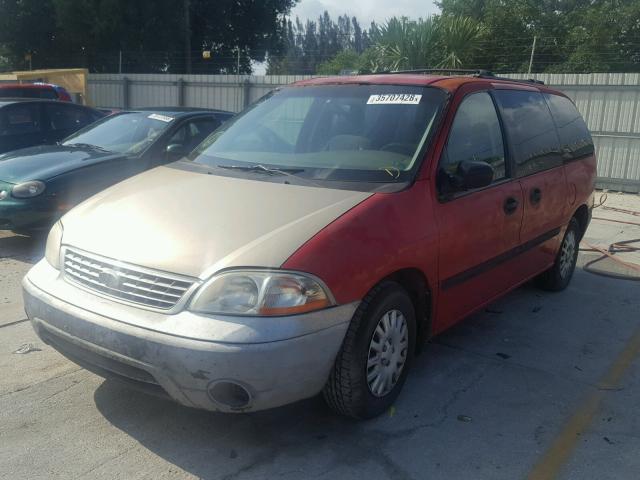 2FMZA51461BB71401 - 2001 FORD WINDSTAR L RED photo 2