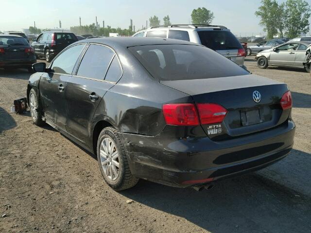 3VWDK7AJ3CM301517 - 2012 VOLKSWAGEN JETTA BLACK photo 3