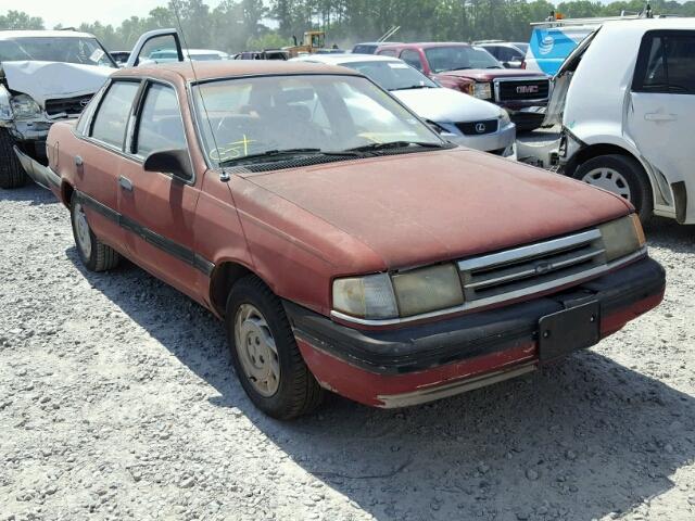 2FAPP39S9MB107512 - 1991 FORD TEMPO RED photo 1