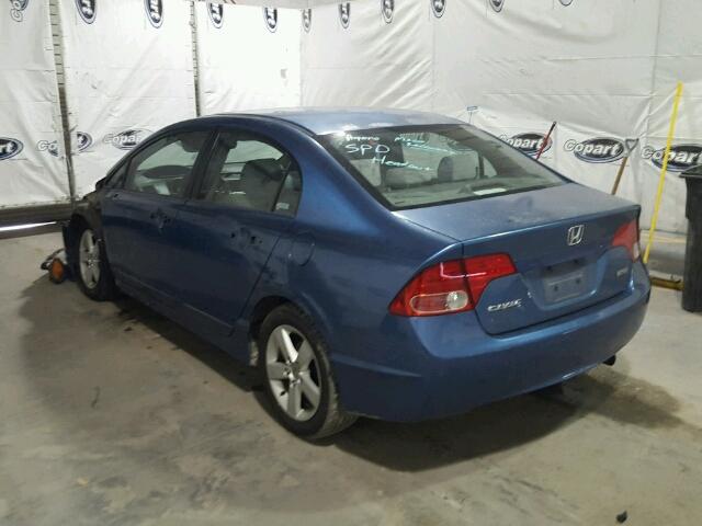 2HGFA16896H506880 - 2006 HONDA CIVIC EX BLUE photo 3