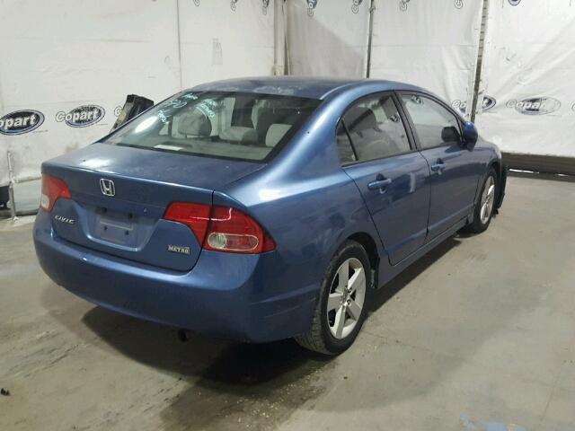 2HGFA16896H506880 - 2006 HONDA CIVIC EX BLUE photo 4