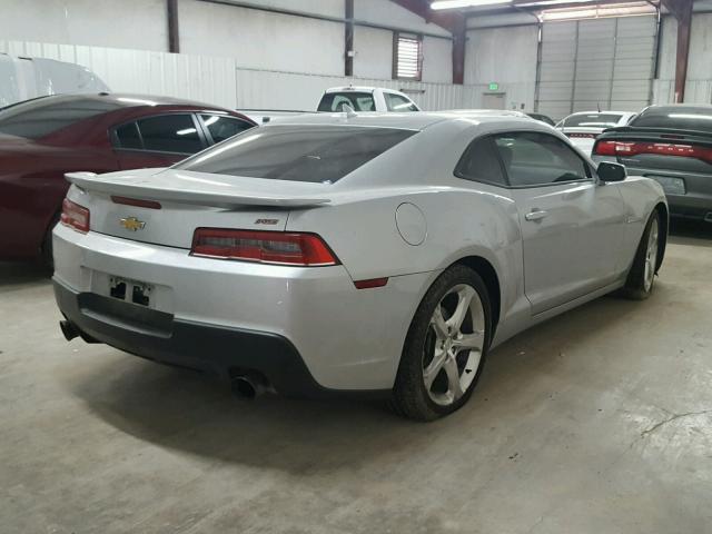 2G1FB1E34E9309358 - 2014 CHEVROLET CAMARO LT SILVER photo 4