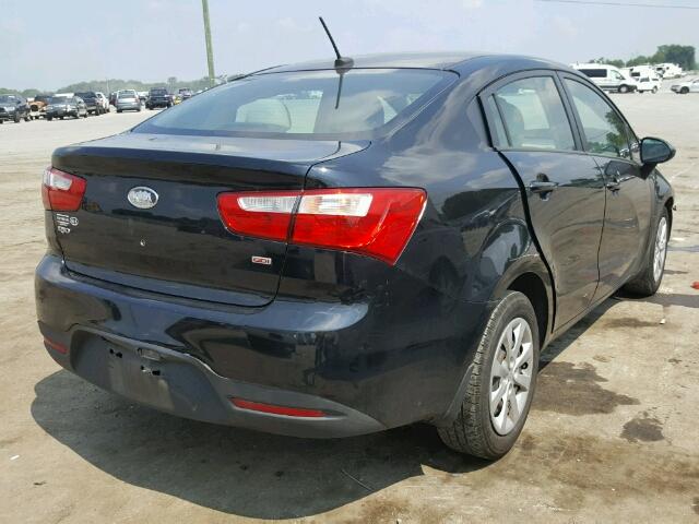 KNADM4A34D6098939 - 2013 KIA RIO LX BLACK photo 4