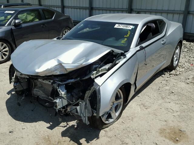 1G1FB1RS0G0130622 - 2016 CHEVROLET CAMARO LT SILVER photo 2