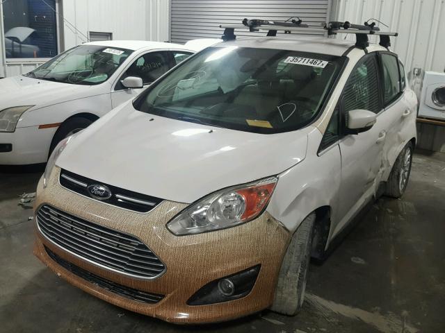 1FADP5BU1DL523032 - 2013 FORD C-MAX SEL WHITE photo 2