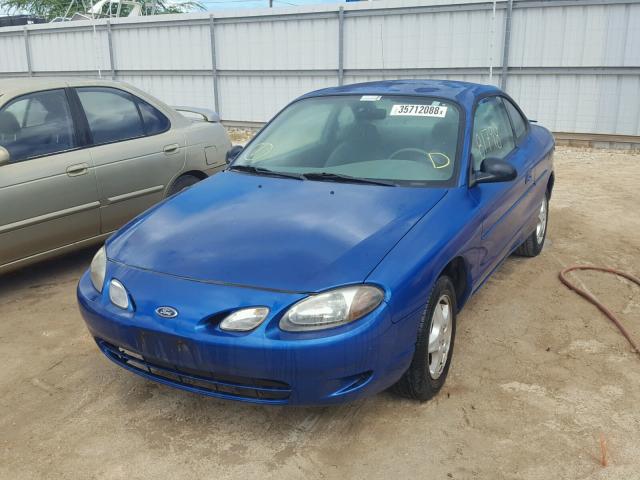 3FAKP1135XR231267 - 1999 FORD ESCORT ZX2 BLUE photo 2