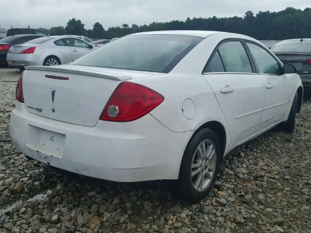 1G2ZF55B464197130 - 2006 PONTIAC G6 SE WHITE photo 4