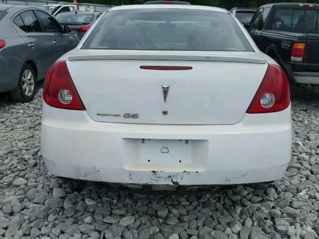 1G2ZF55B464197130 - 2006 PONTIAC G6 SE WHITE photo 9