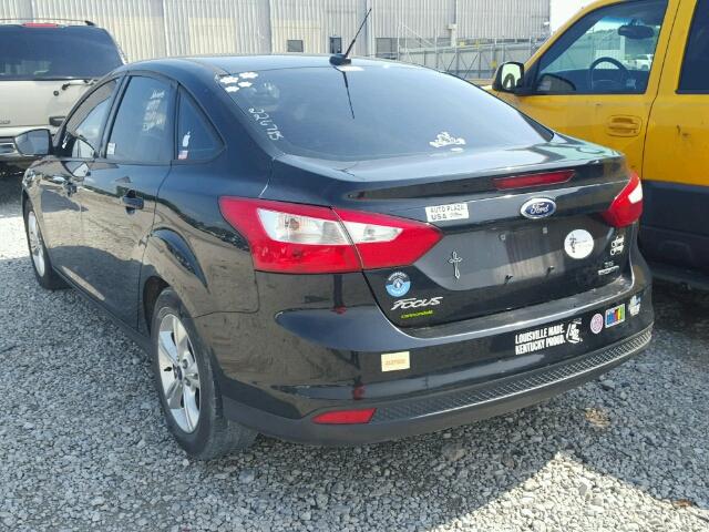 1FADP3F23DL314727 - 2013 FORD FOCUS SE BLACK photo 3