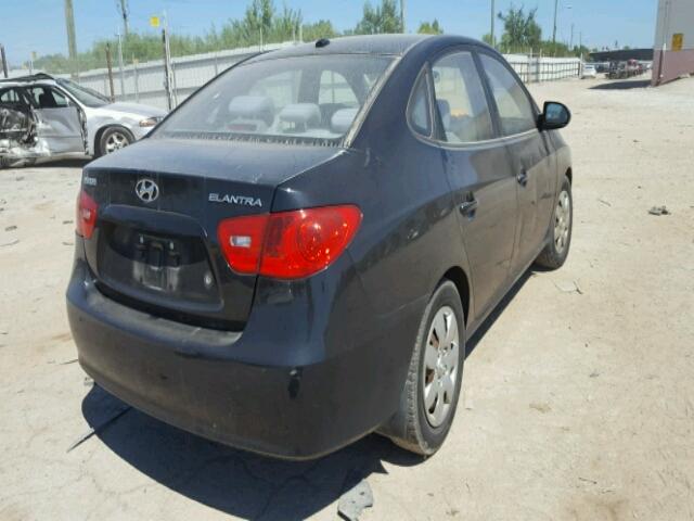 KMHDU46D18U287758 - 2008 HYUNDAI ELANTRA GL BLACK photo 4