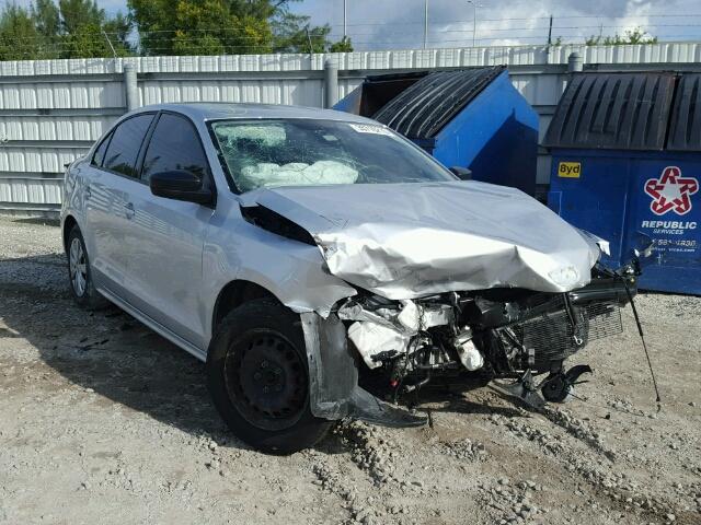 3VW2K7AJ5DM240647 - 2013 VOLKSWAGEN JETTA BASE SILVER photo 1