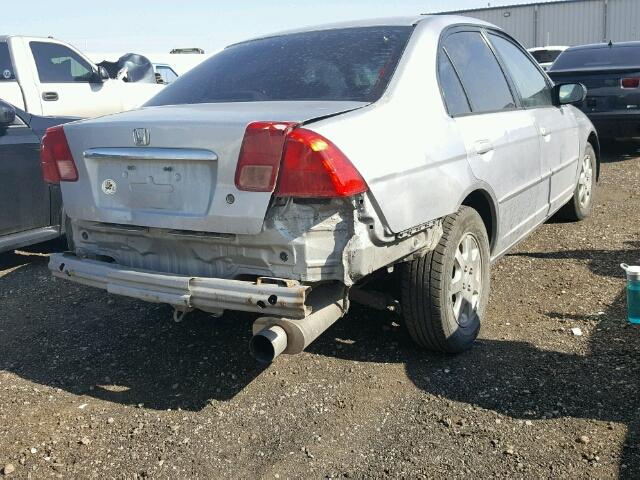 1HGES15562L081258 - 2002 HONDA CIVIC LX SILVER photo 4