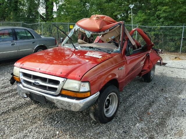 1FTYR10C3XPB68628 - 1999 FORD RANGER ORANGE photo 2