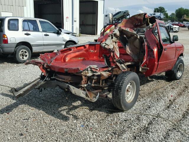 1FTYR10C3XPB68628 - 1999 FORD RANGER ORANGE photo 4