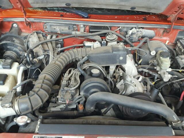 1FTYR10C3XPB68628 - 1999 FORD RANGER ORANGE photo 7