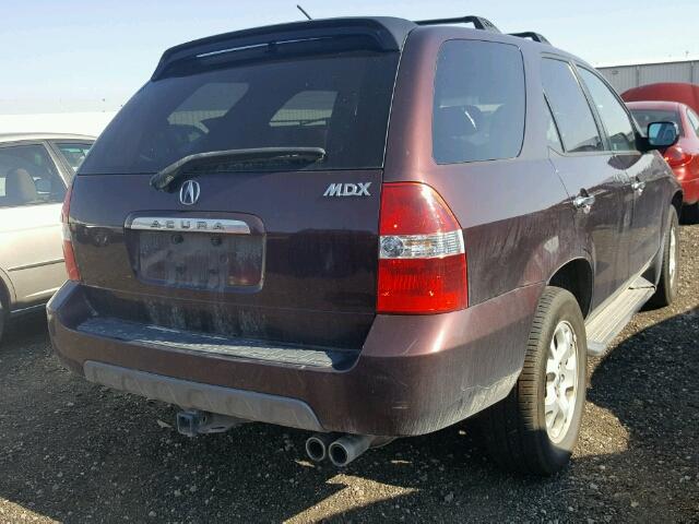 2HNYD18802H505519 - 2002 ACURA MDX TOURIN MAROON photo 4