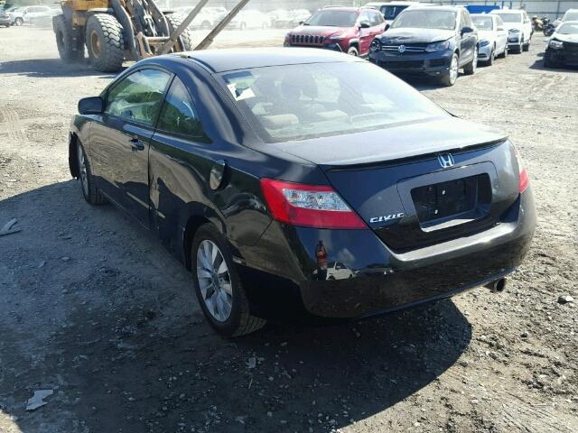 2HGFG1B80AH500995 - 2010 HONDA CIVIC EX BLACK photo 3