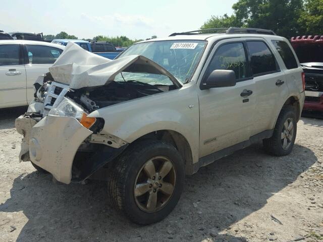 1FMCU03128KB32436 - 2008 FORD ESCAPE XLT BEIGE photo 2