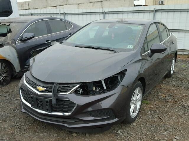 1G1BE5SM567270116 - 2016 CHEVROLET CRUZE LT BLACK photo 2