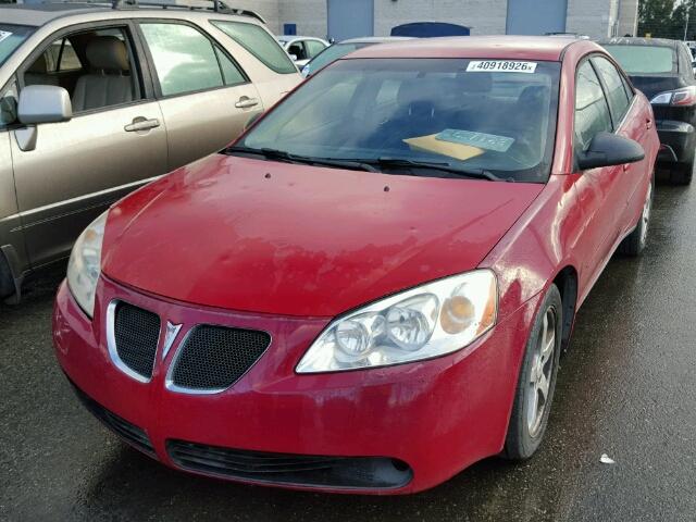 1G2ZG58N174143207 - 2007 PONTIAC G6 BASE RED photo 2