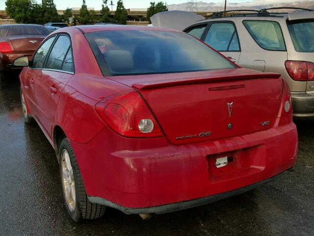 1G2ZG58N174143207 - 2007 PONTIAC G6 BASE RED photo 3