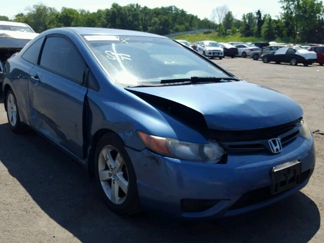 2HGFG12857H535489 - 2007 HONDA CIVIC EX BLUE photo 1