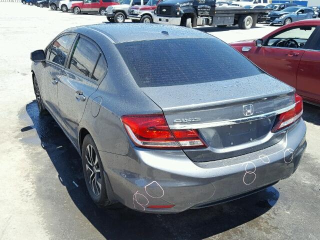 19XFB2F9XDE072617 - 2013 HONDA CIVIC EXL GRAY photo 3