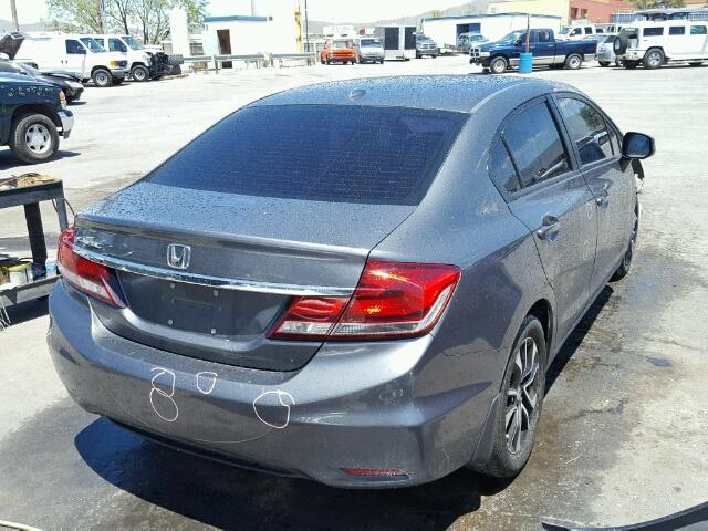 19XFB2F9XDE072617 - 2013 HONDA CIVIC EXL GRAY photo 4